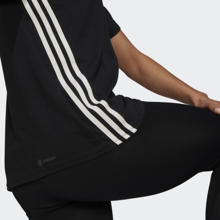 Train Icons Camiseta Com As Três Listras Preta Adidas