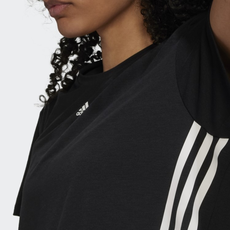Train Icons Camiseta Com As Três Listras Preta Adidas