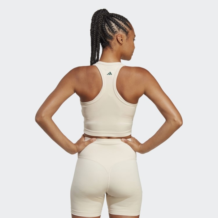 Regata Esportiva De Linho Com Cropped Gráfico Adidas Fashion