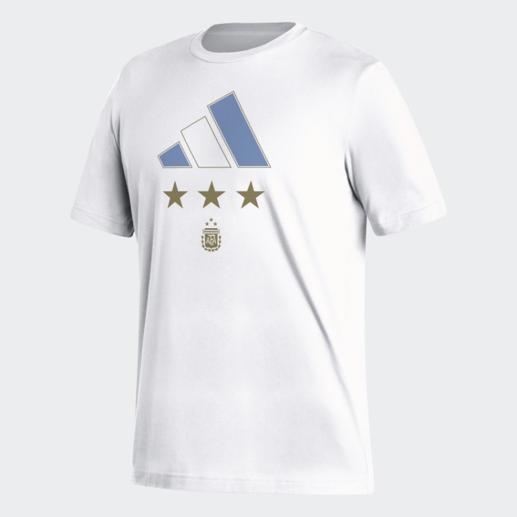 Argentina 2022 Vencedor Camiseta Branca Adidas