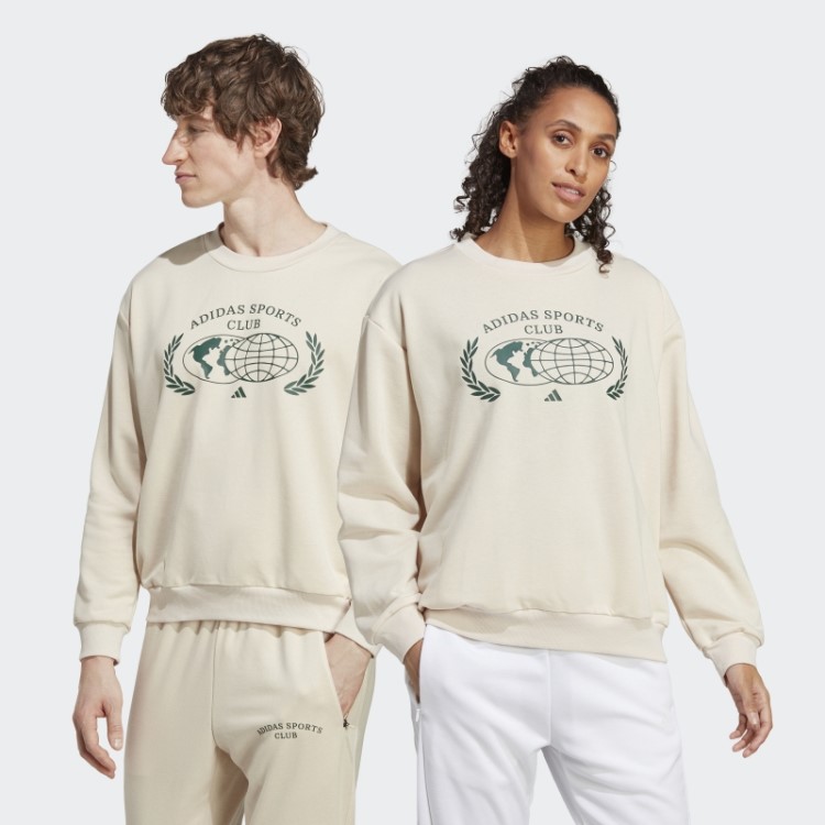 Moletom De Linho Adidas Sports Club Quente