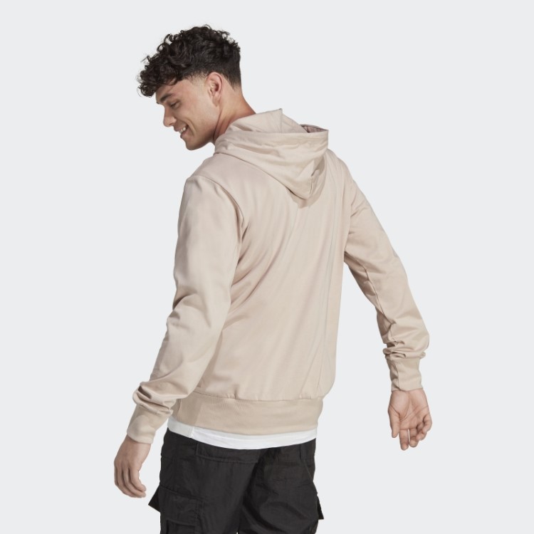 Adidas Essentials Moletom Com Capuz E Logo Taupe