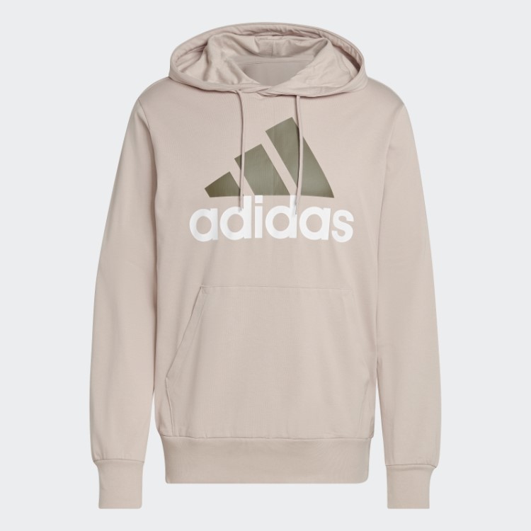 Adidas Essentials Moletom Com Capuz E Logo Taupe