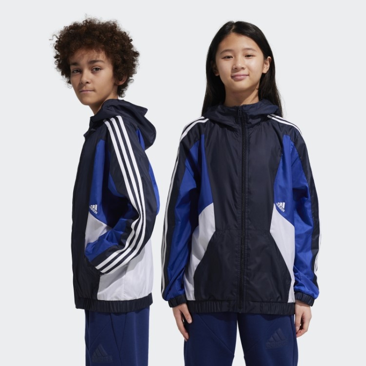 Blusão De Corte Regular Com As 3 Riscas Ink Colorblock Adidas