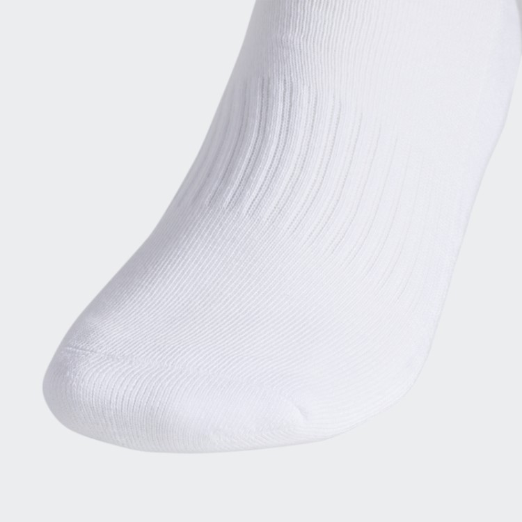 Meias Caneladas Forum 3 Pares Adidas Brancas