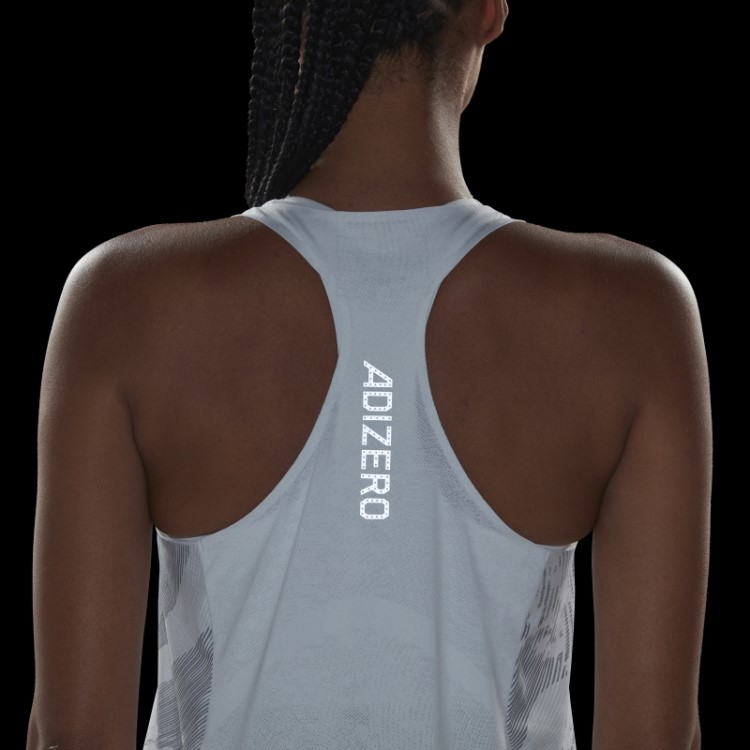 Regata De Corrida Branca Adidas Adizero