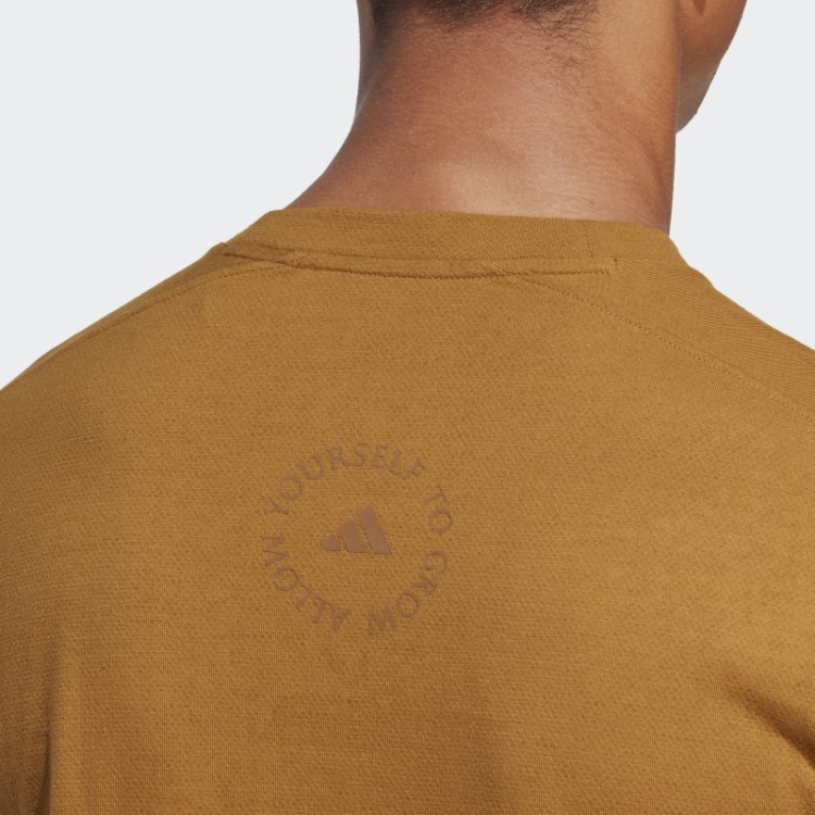 Camiseta De Treinamento De Ioga Adidas Bronze