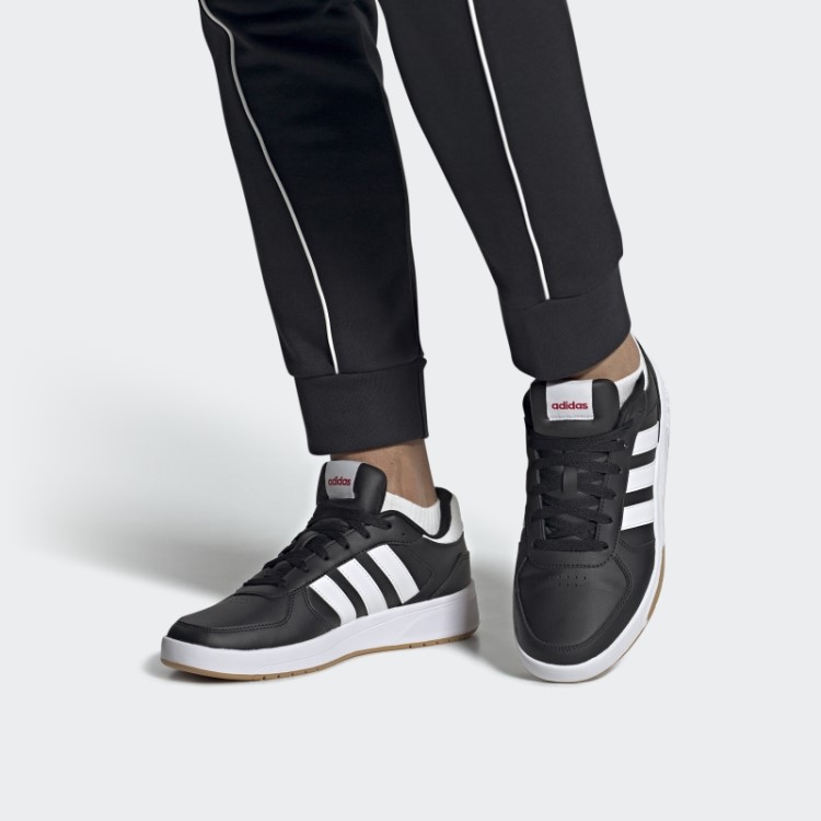 Sapatos De Estilo De Vida Tribunal Tribunal Adidas Preto