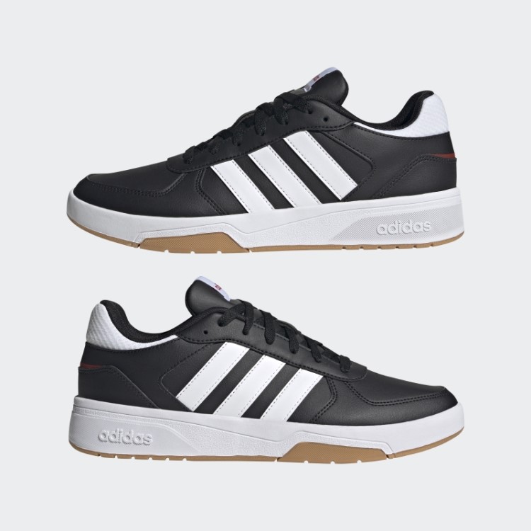 Sapatos De Estilo De Vida Tribunal Tribunal Adidas Preto