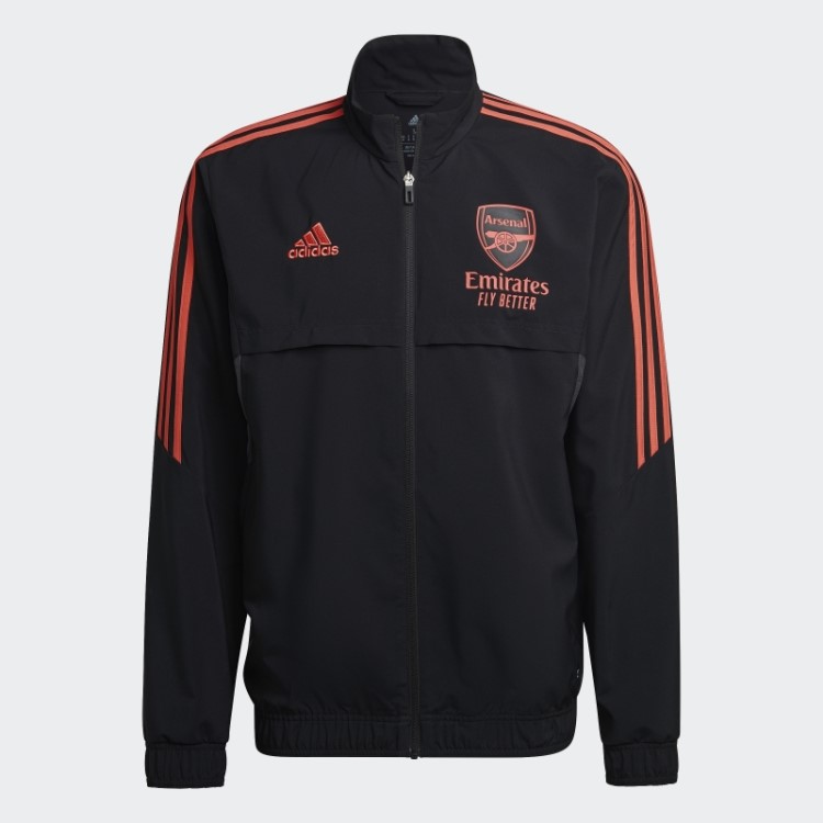 Arsenal Condivo 22 Jaqueta De Apresentação Adidas Preta