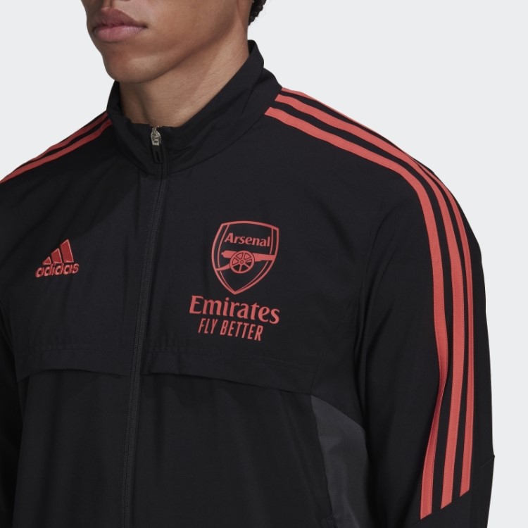 Arsenal Condivo 22 Jaqueta De Apresentação Adidas Preta