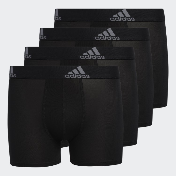 Cuecas Boxer De Desempenho Esportivo 4 Pares Preto Adidas
