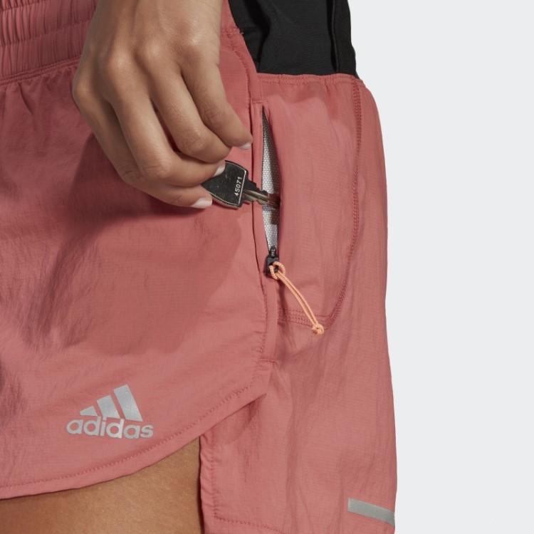 Bermuda De Corrida Vermelha Adidas X-city