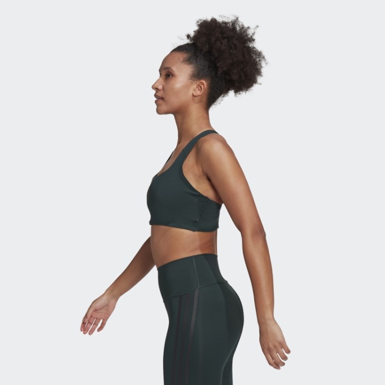 Sutiã De Treinamento De Suporte Médio Adidas Powerimpact Verde