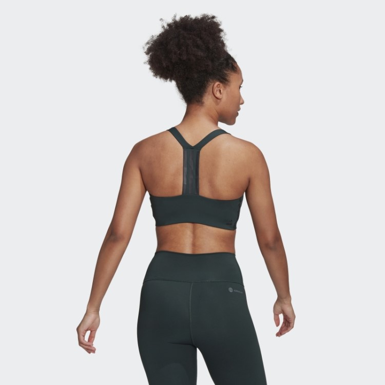 Sutiã De Treinamento De Suporte Médio Adidas Powerimpact Verde