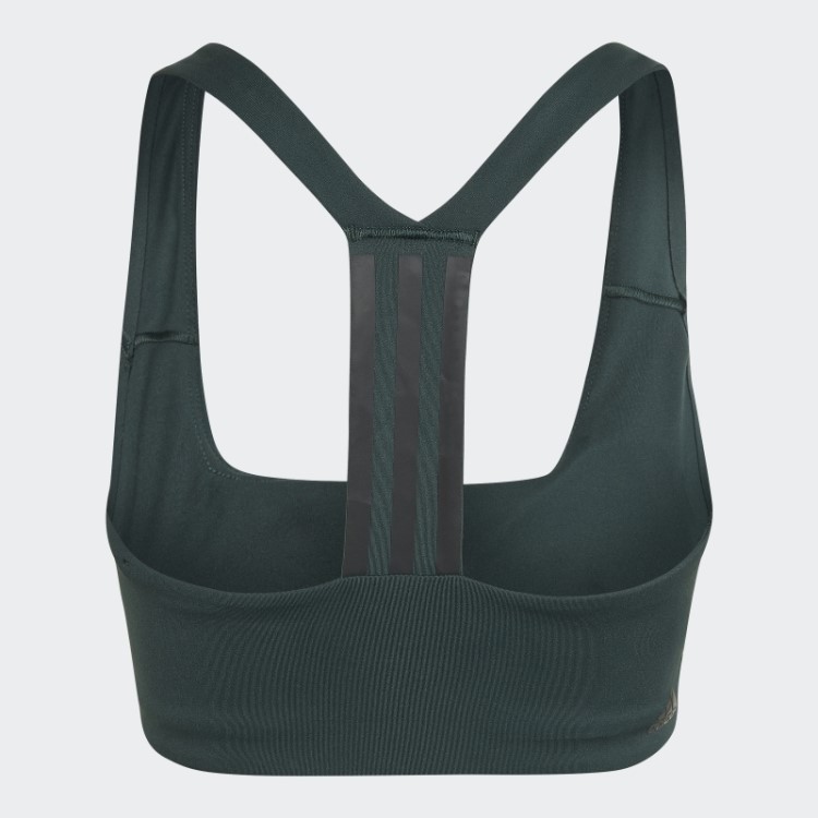 Sutiã De Treinamento De Suporte Médio Adidas Powerimpact Verde