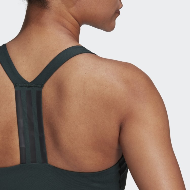 Sutiã De Treinamento De Suporte Médio Adidas Powerimpact Verde