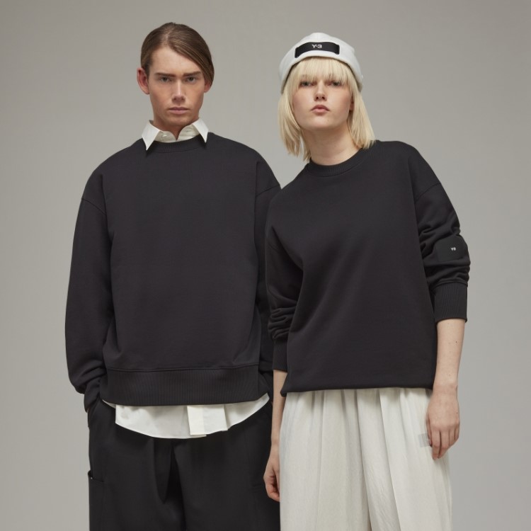 Adidas Y-3 Suéter De Algodão Orgânico Terry Elegante
