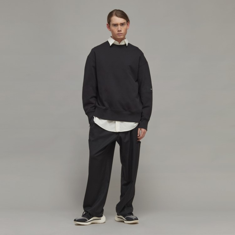 Adidas Y-3 Suéter De Algodão Orgânico Terry Elegante