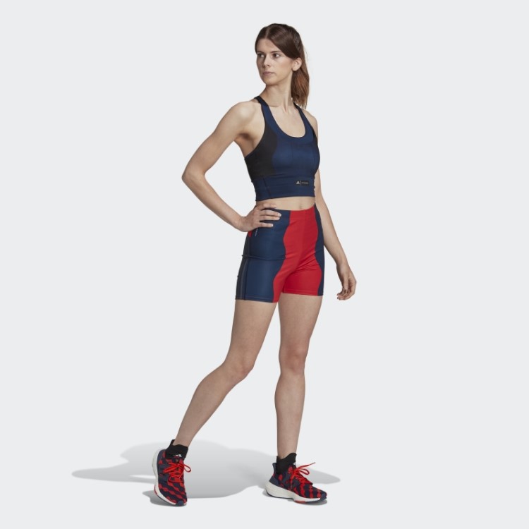 Adidas Marimekko Sutiã De Bolso De Suporte Médio Azul Marinho