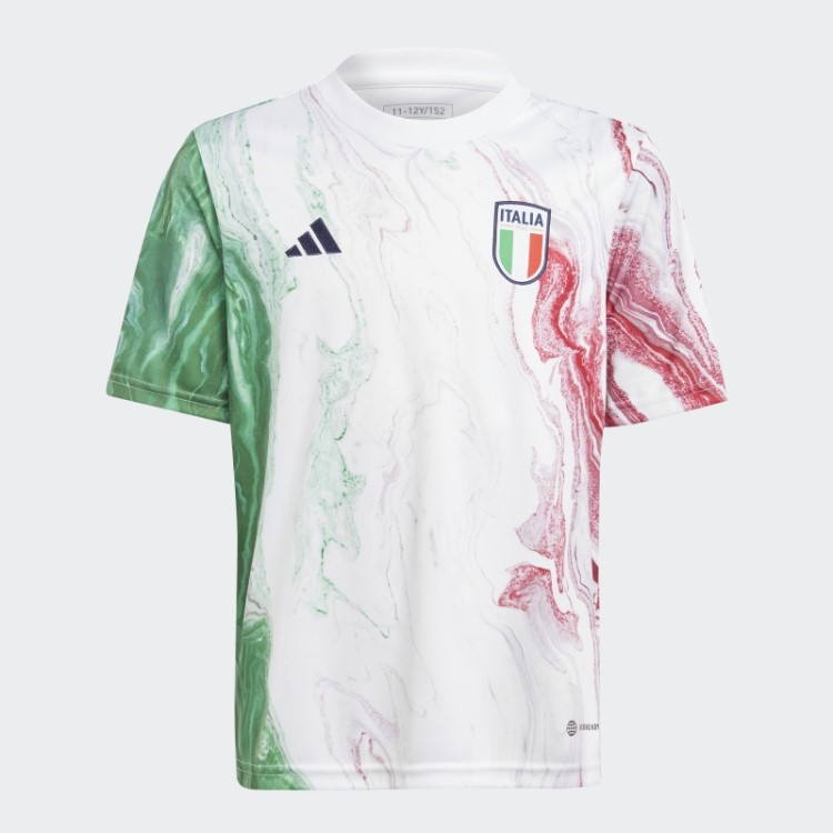 Camisa Vermelha Adidas Italia Pré-jogo Moda