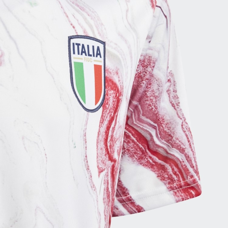Camisa Vermelha Adidas Italia Pré-jogo Moda