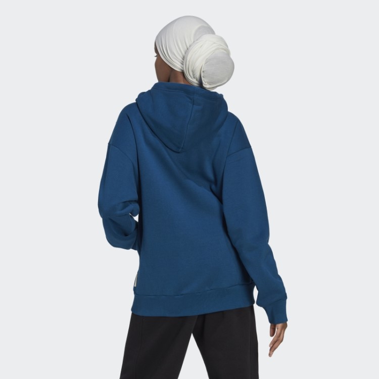Adidas Studio Lounge Moletom De Lã Com Zíper Marinho