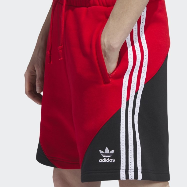 Shorts De Lã Sst Adidas Escarlate