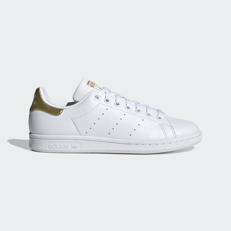 Sapatos Quentes Adidas Stan Smith Ouro Metálico