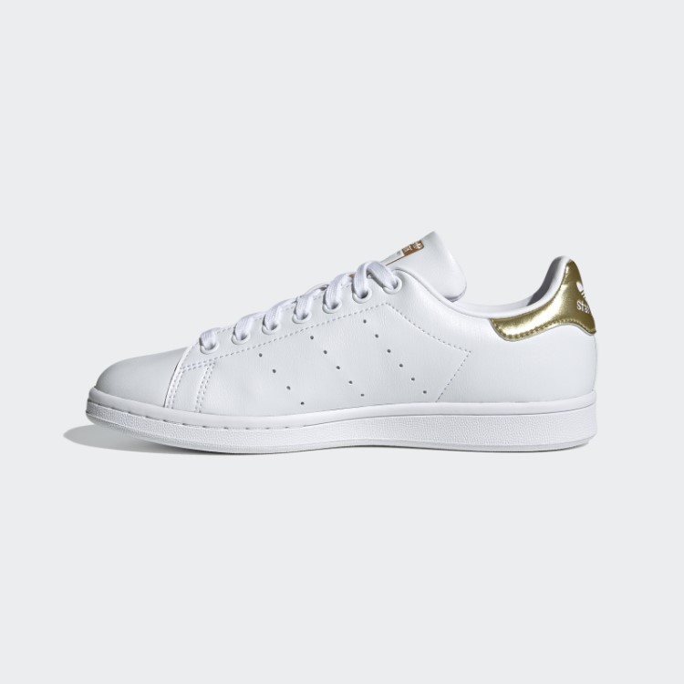 Sapatos Quentes Adidas Stan Smith Ouro Metálico