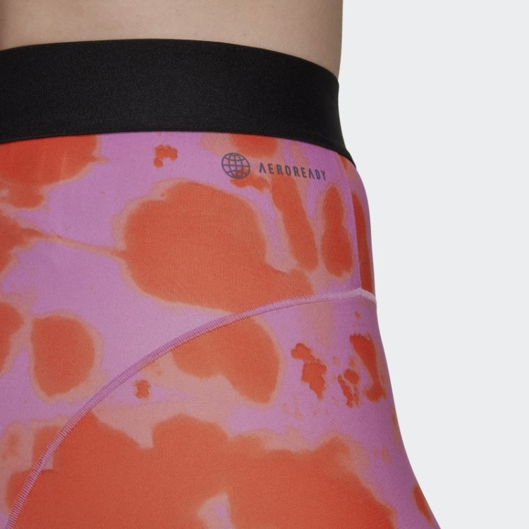 Legging Adidas Hyperglam Estampada 7/8 Laranja