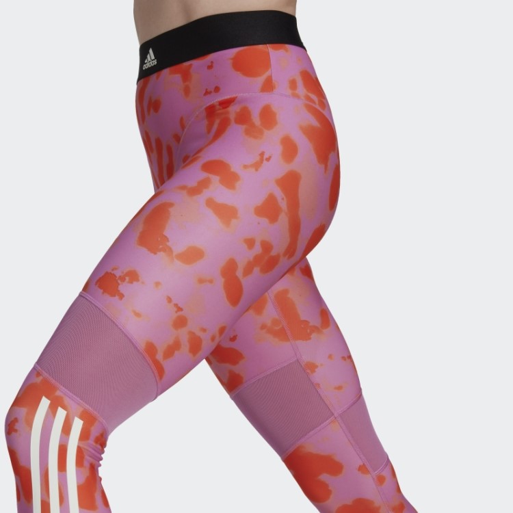 Legging Adidas Hyperglam Estampada 7/8 Laranja