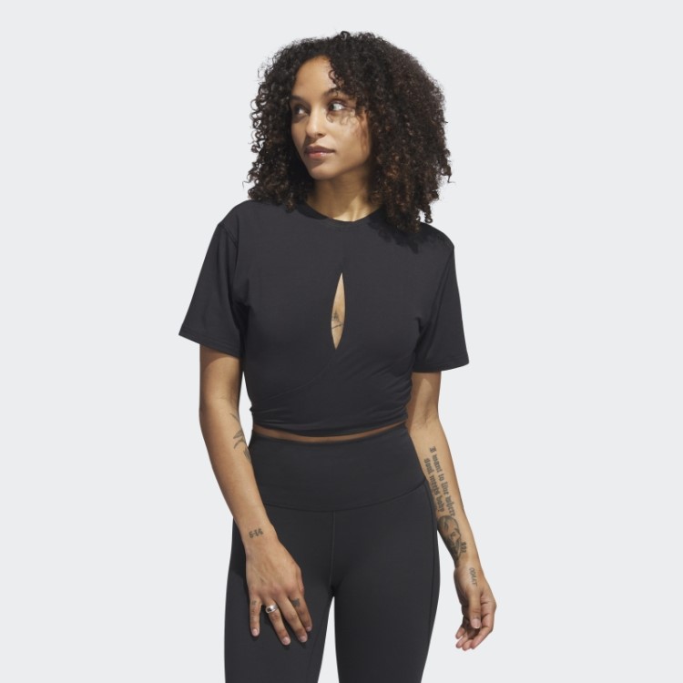 Camiseta Preta Adidas Yoga Studio
