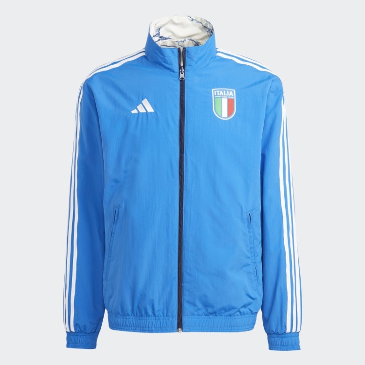 Jaqueta Azul Adidas Italia Hino Reversível