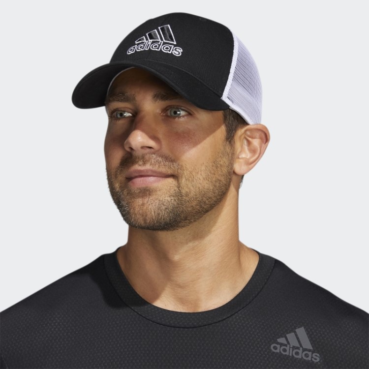 Chapéu Snapback Em Malha Estruturada Adidas Preto