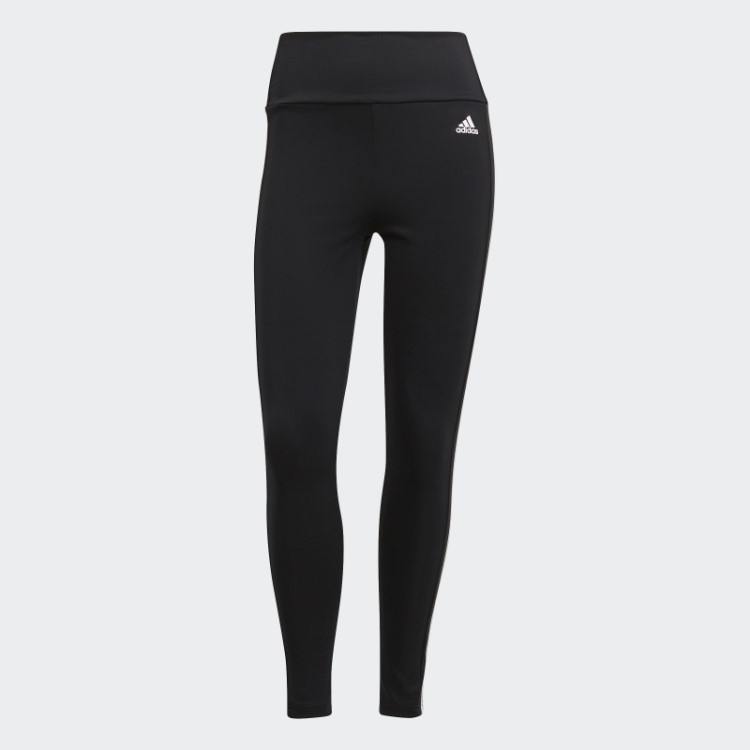 Leggings Esportivas 7/8 Com 3 Listras Pretas Projetadas Para Mover