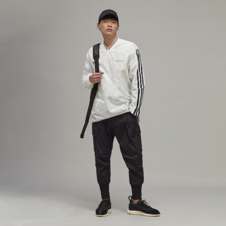 Camiseta De Manga Longa Com As Três Listras Adidas Y-3