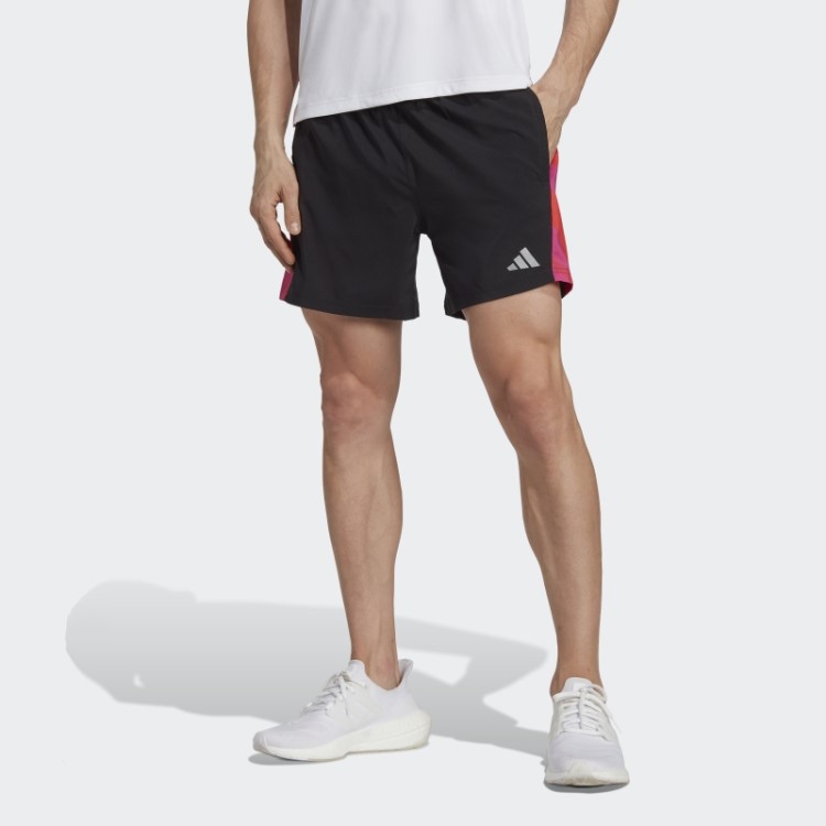 Adidas Preto Possui Shorts Sazonais De Corrida