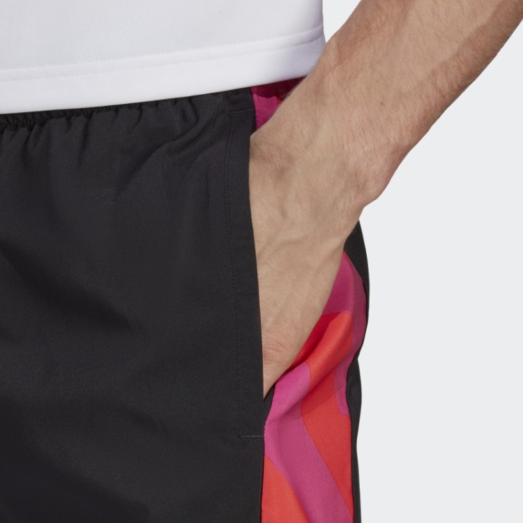 Adidas Preto Possui Shorts Sazonais De Corrida