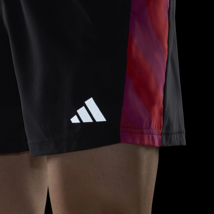 Adidas Preto Possui Shorts Sazonais De Corrida