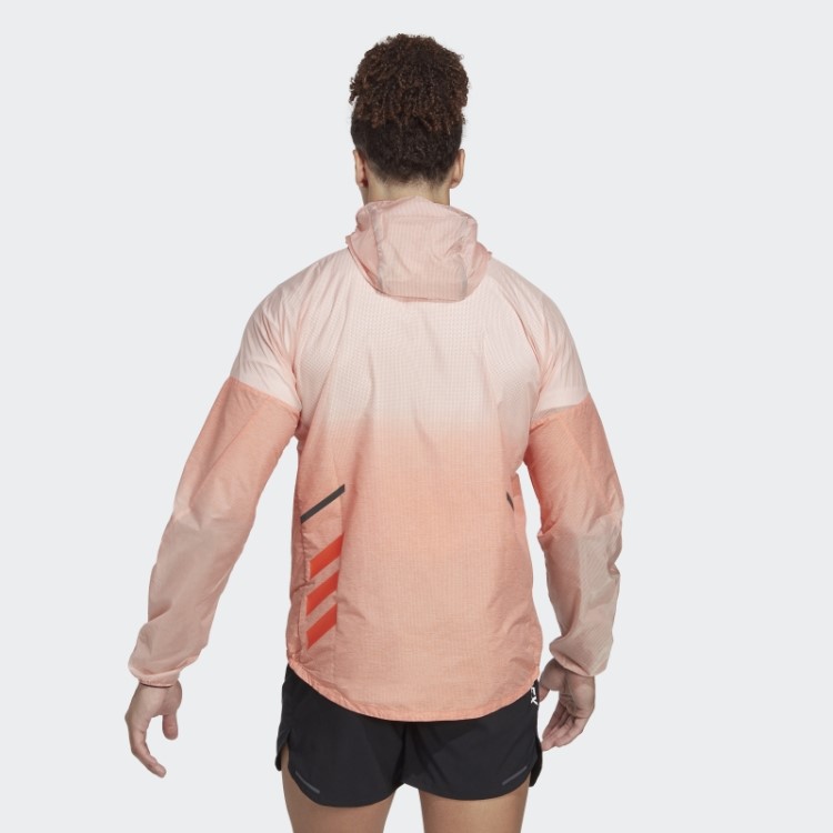 Jaqueta Corta Vento Laranja Terrex Agravic Para Trilha Adidas