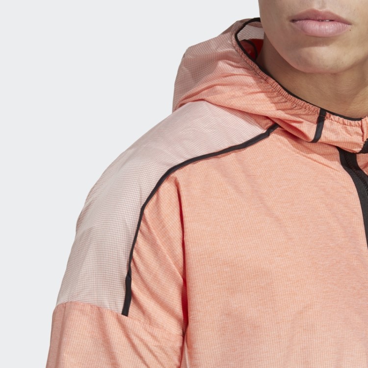 Jaqueta Corta Vento Laranja Terrex Agravic Para Trilha Adidas