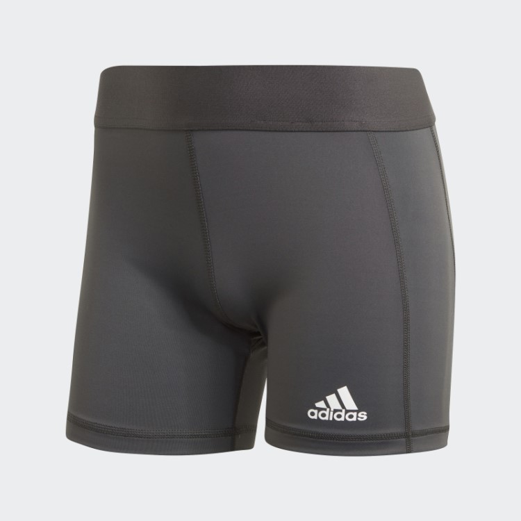 Bermuda De Vôlei Adidas Techfit Cinza Escuro