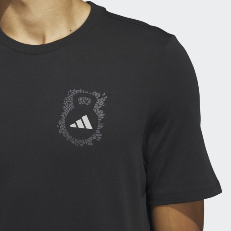 Camiseta Adidas Aeroready Training Gator Manga Curta Preta