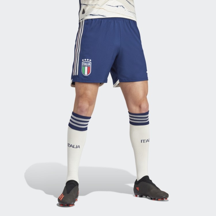 Calções Adidas Azul Escuro Itália 23 Away Autêntico
