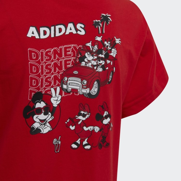 Camiseta Vermelha Disney Mickey E Seus Amigos Adidas
