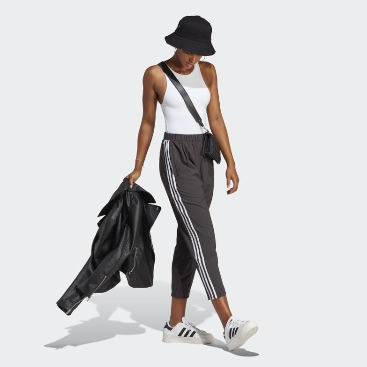 Calça De Moletom Trançada Preta Adidas