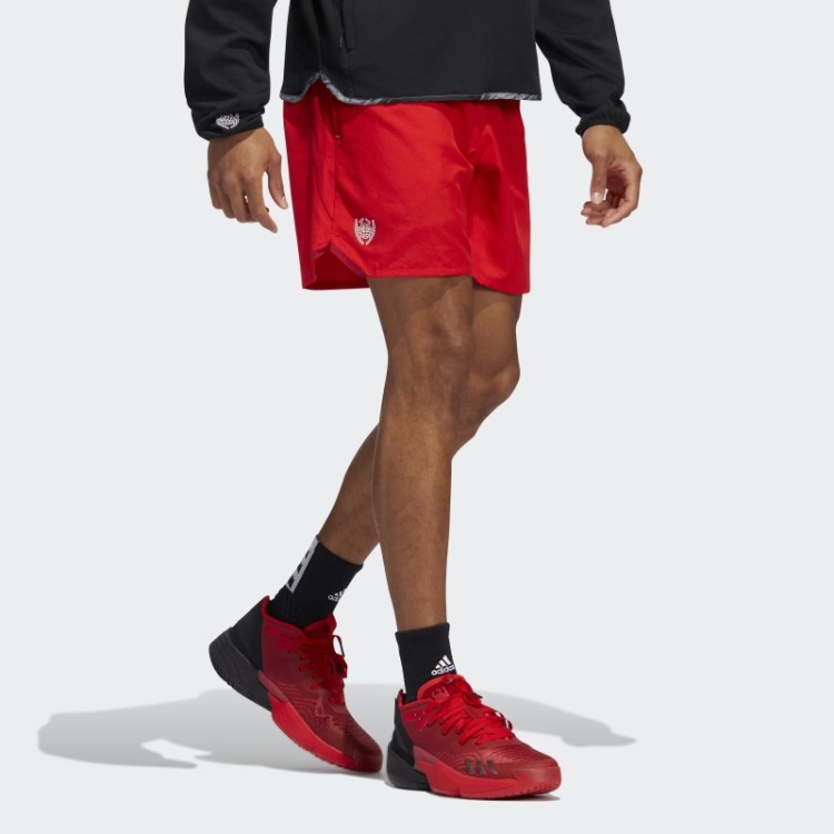 Calção Donovan Mitchell Vermelho Adidas