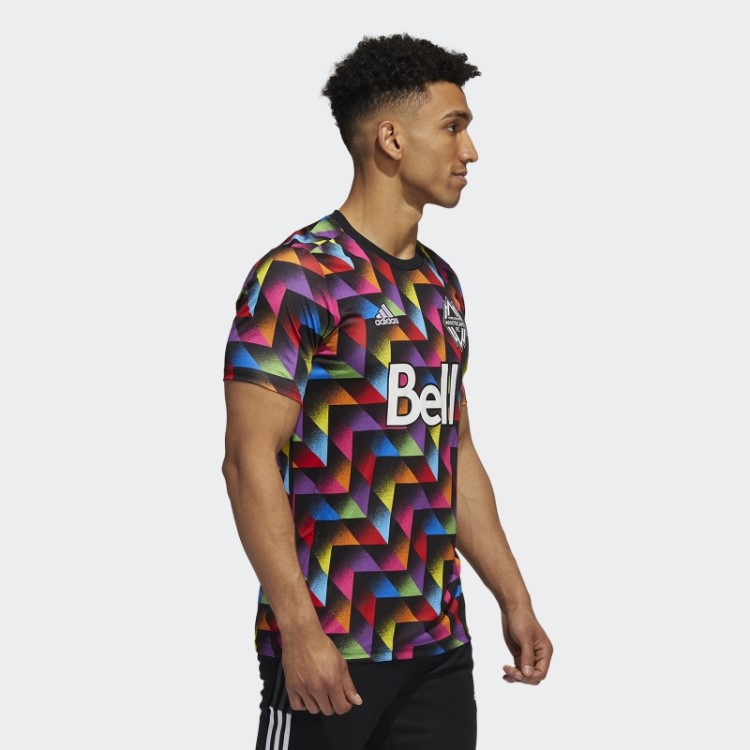 Vancouver Whitecaps Fc Lgbtq+ Camisa Pré-jogo Preta Adidas