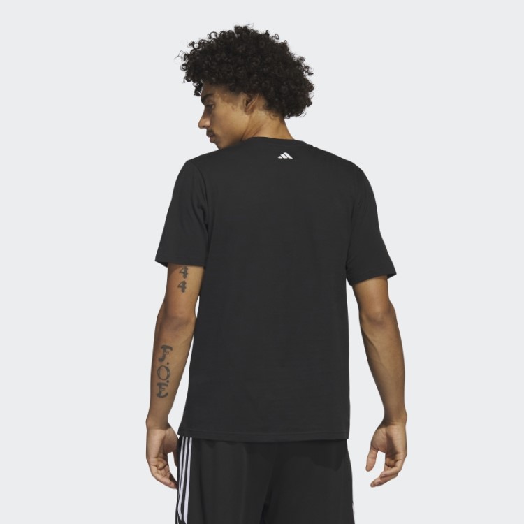Adidas Lil' Stripe Basquete Gráfico Camiseta Preta